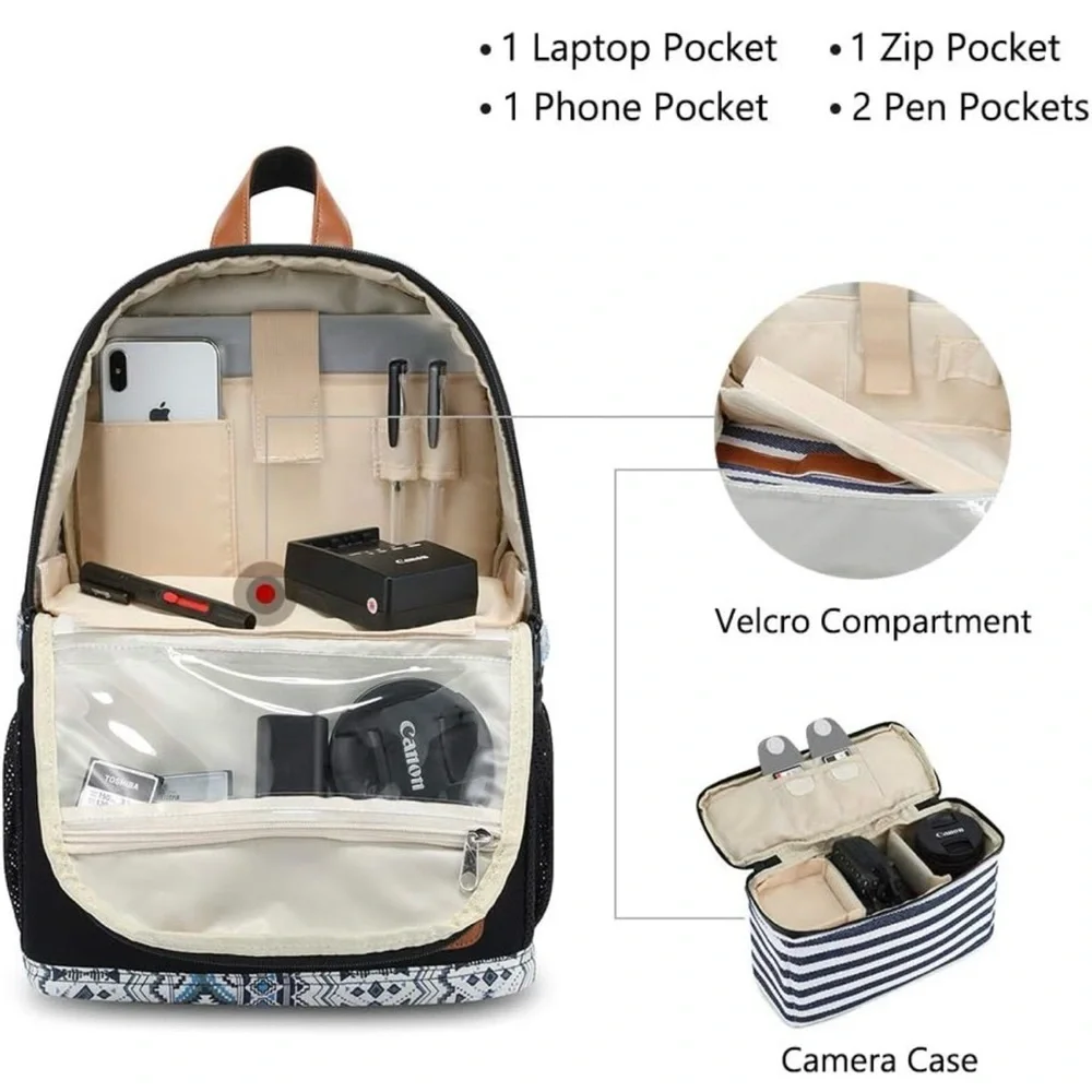 Canvas camera case/laptop bag backpack